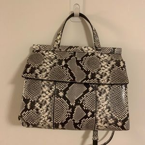 Tory Burch python satchel